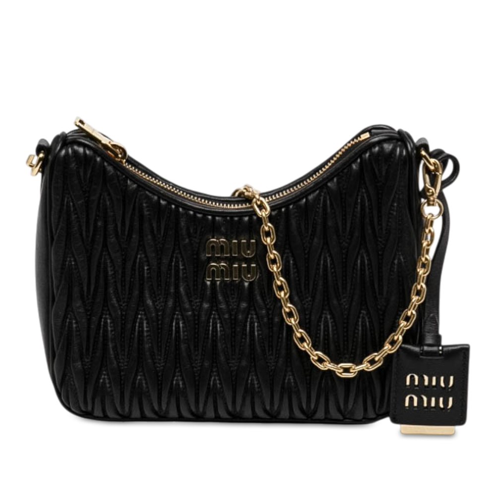 Pre-Loved Miu Miu Matelasse Nappa Satchel
